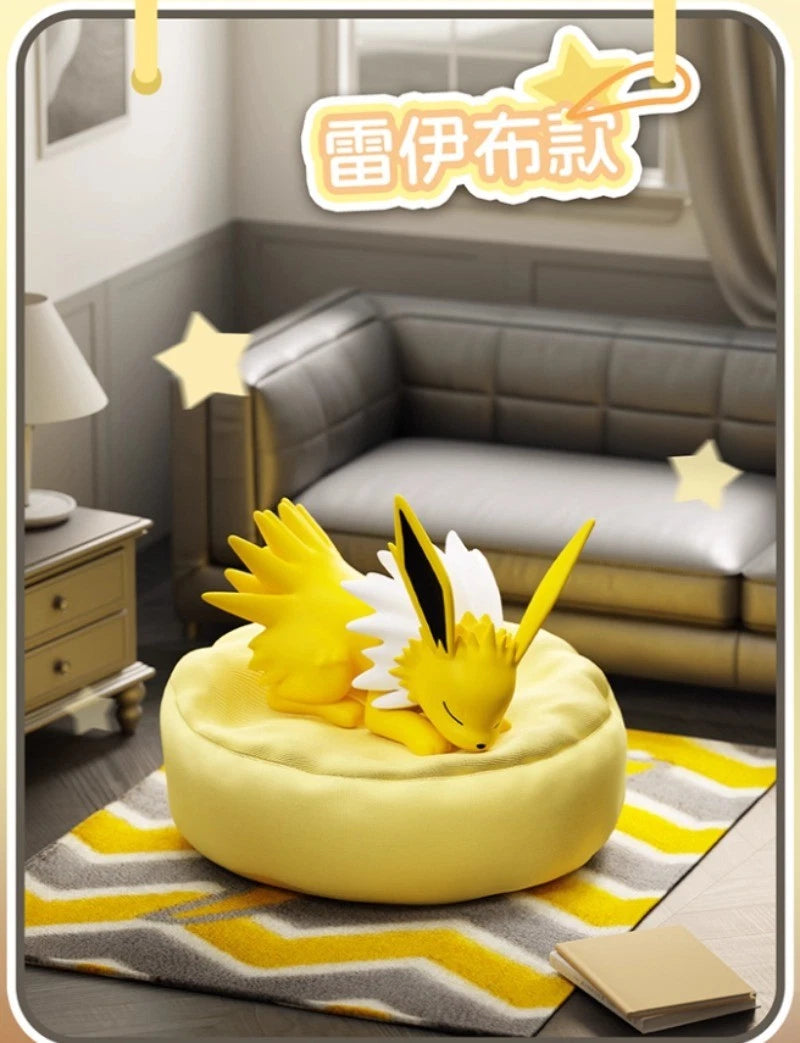 Authentic Pokemon Eevee sleeping position Series Blind Box Toy Figure  HOT 07FC0E-D4 - KOEEK