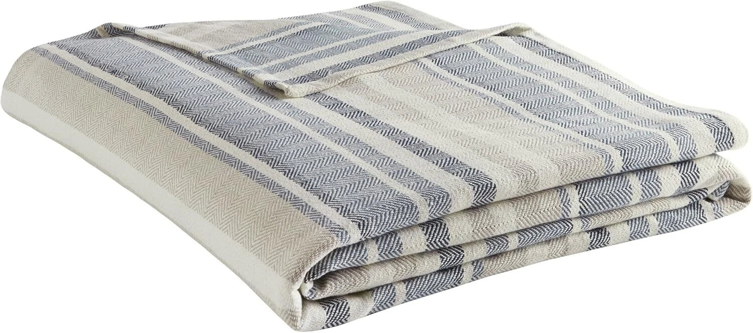 Queen Size Blanket, Lightweight Cotton Bedding, Home Decor for All Seasons 07FC0E-D4 - KOEEK