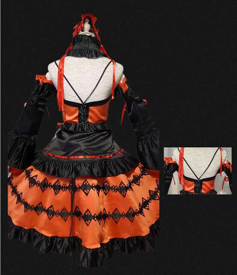 DATE A LIVE Tokisaki Kurumi Dresses Costume Cosplay Halloween Set Women Dress 07FC0E-D4 - KOEEK