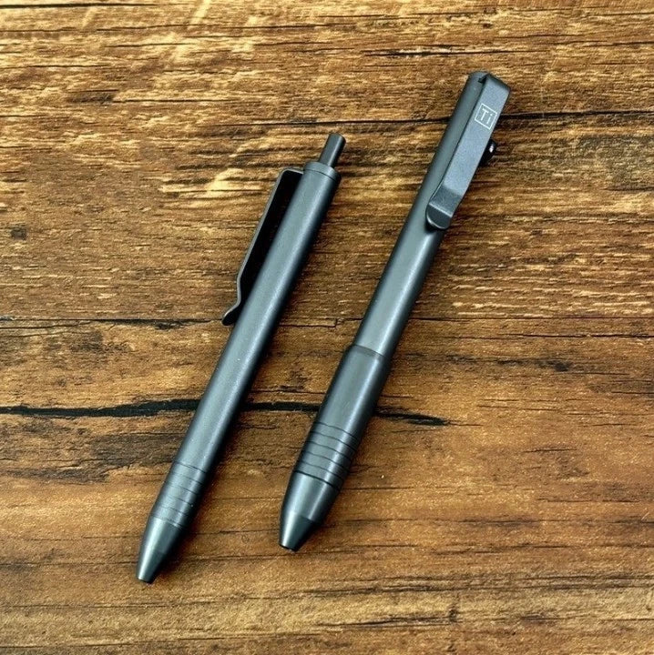 Titanium Ballpoint Pen Signature Writing Pocket Pen Office Bussiness Stationery 07FC0E-D4 - KOEEK
