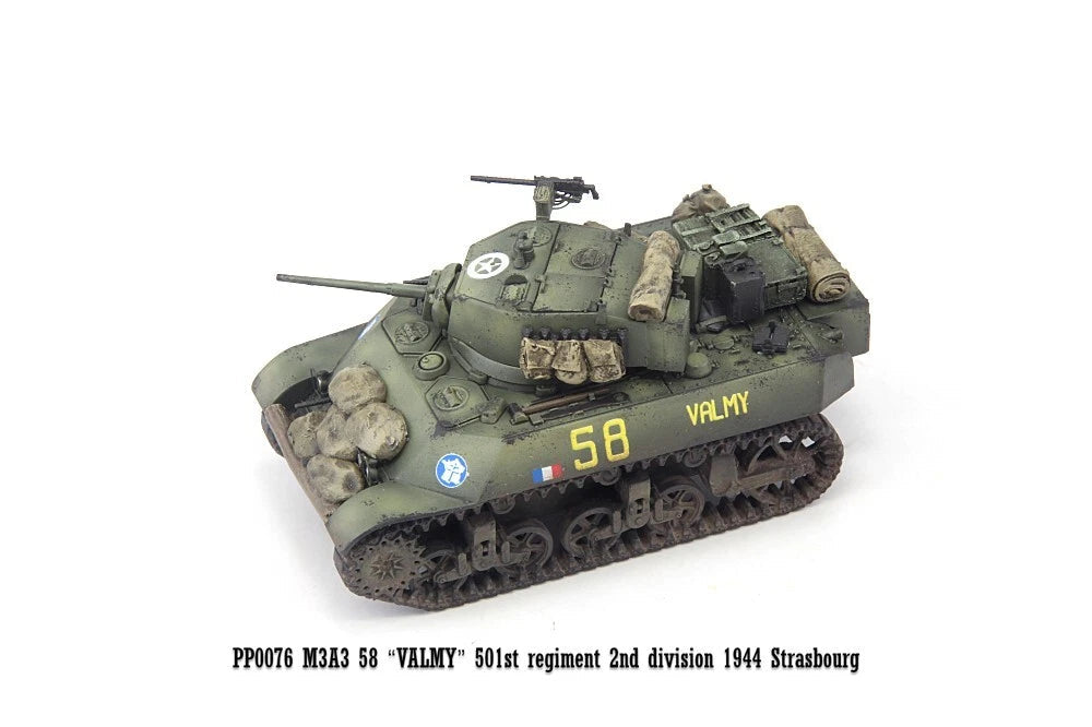 S-Model 1/72 French M3A3 "VALMY" 501st Regiment 2nd division 1944 Finished Model S-MODEL - KOEEK