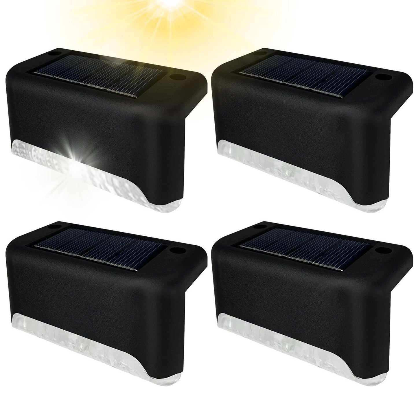 new 4PCS Deck Solar Light Waterproof Solar Lights with Intelligent Light Sensor lamp koeek - KOEEK