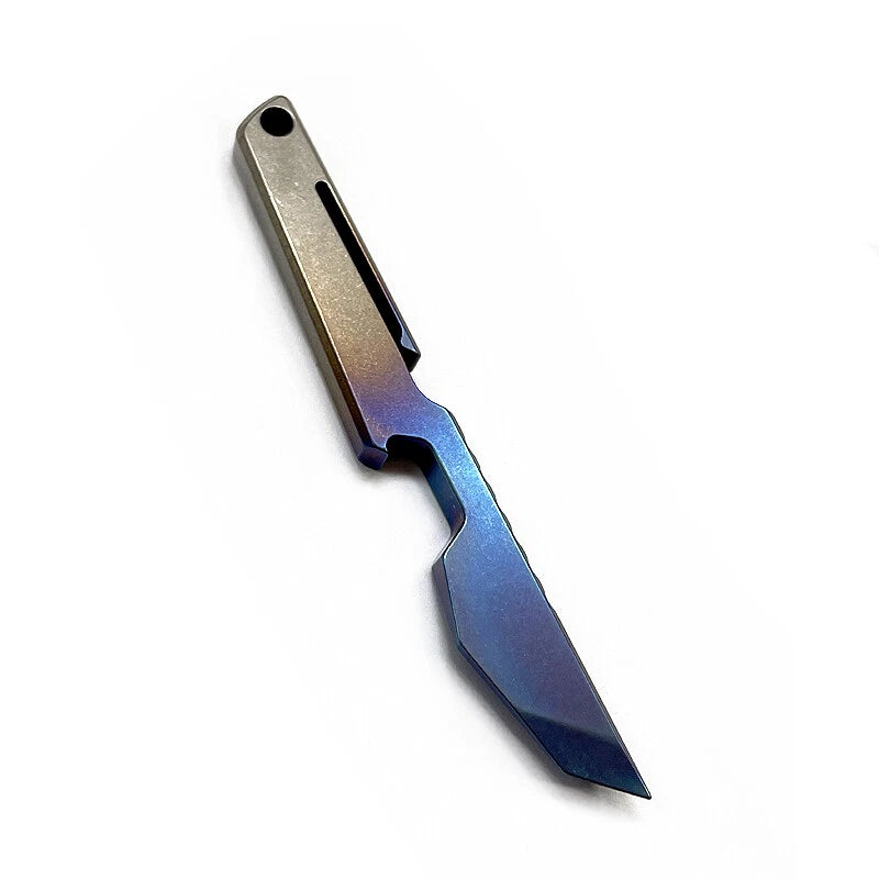 EDC Titanium Alloy Pry Bar Crowbar with Pocket Clip Bottle Opener Multi Tools 07FC0E-D4 - KOEEK