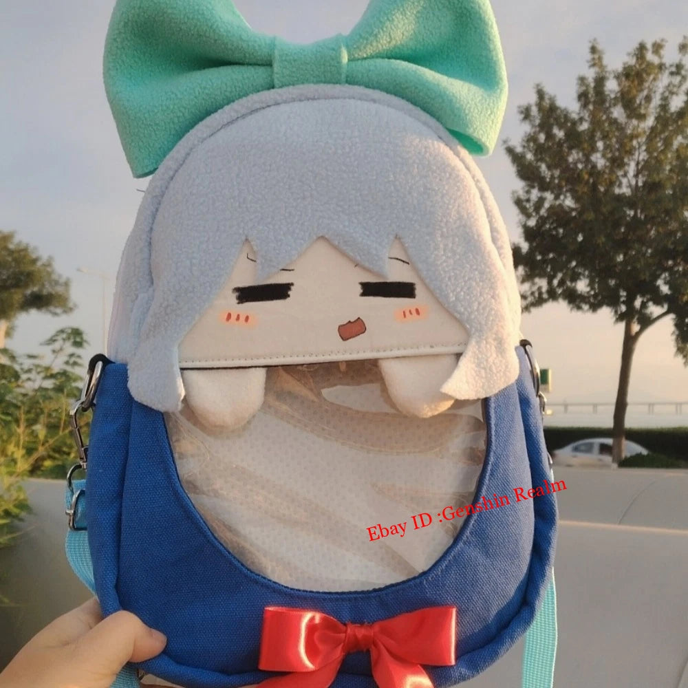 Anime Touhou Project Cirno Fumo Series Plush One-Shoulder Crossbody Bag Gift 07FC0E-D4 - KOEEK