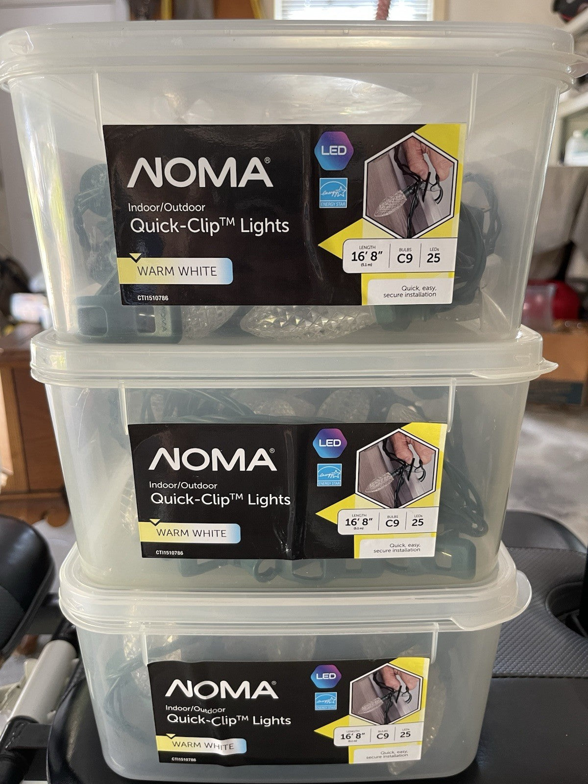 3 Sets NOMA Quick-Clip LED Christmas Lights – Warm White NOMA - KOEEK