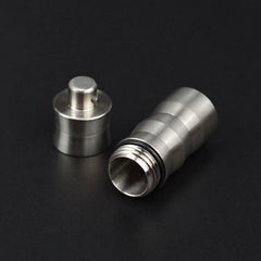 Titanium Waterproof Pill Box Organizer Container Case Storage Tank EDC Key chain 07FC0E-D4 - KOEEK