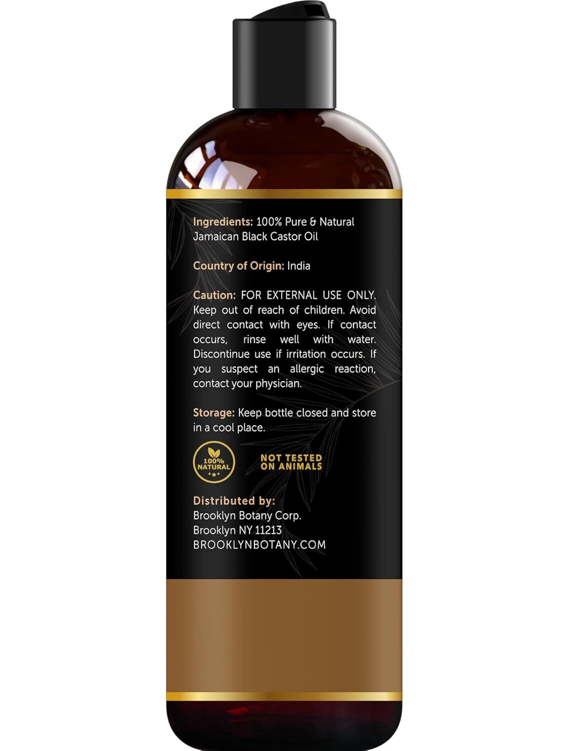 new Brooklyn Botany Jamaican Black Castor Oil in Plastic 8 Fl Oz (Pack of 1) BROOKLYN BOTANY - KOEEK