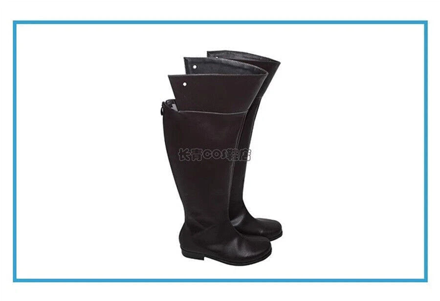 Anime Attack On Titan Eren Jager Cosplay Shoes Cos Shingeki no Kyojin Long Boots 07FC0E-D4 - KOEEK
