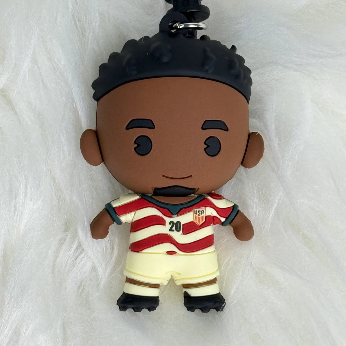 Folarin Balogun USMNT Soccer Team 3D Vinyl Bag Clip Collectible Keychain 07FC0E-D4 - KOEEK