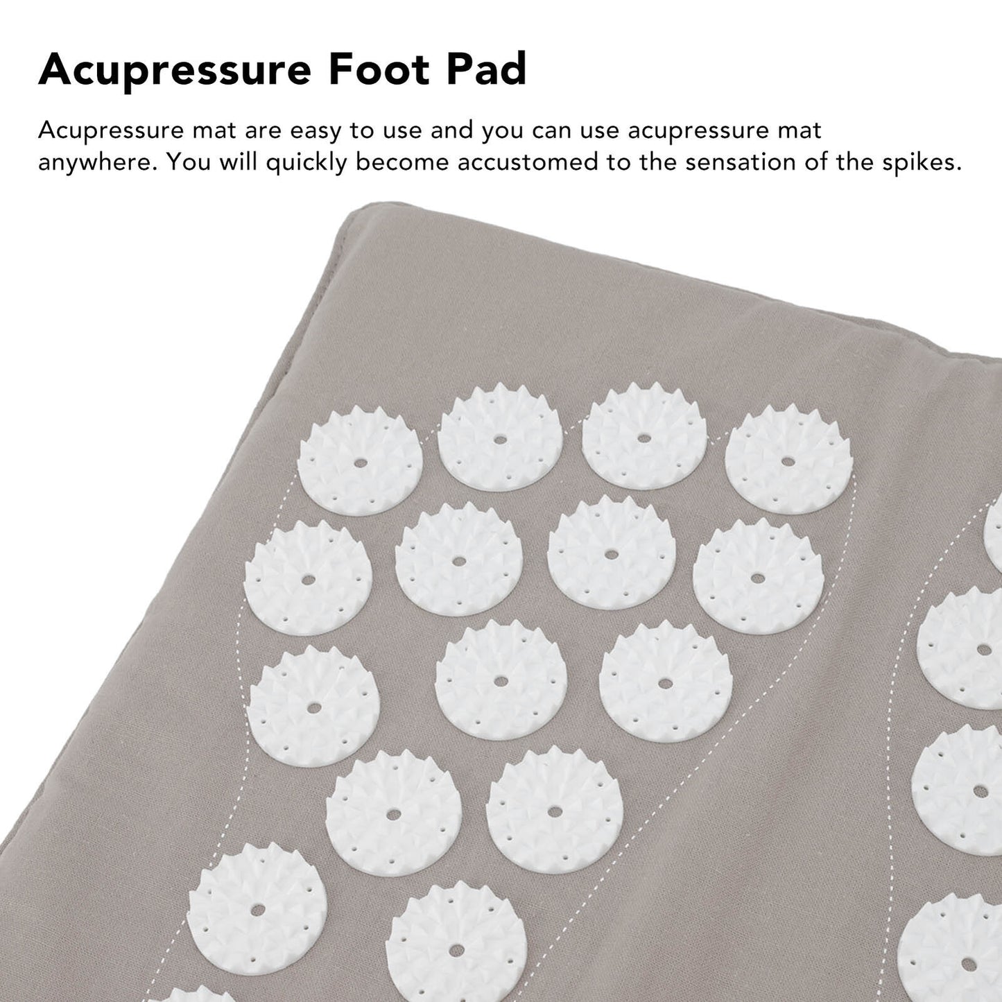 new Acupressure Foot Mat Pressure Point Relieve Uncomfortable Massage Pad Muscle ABE koeek - KOEEK