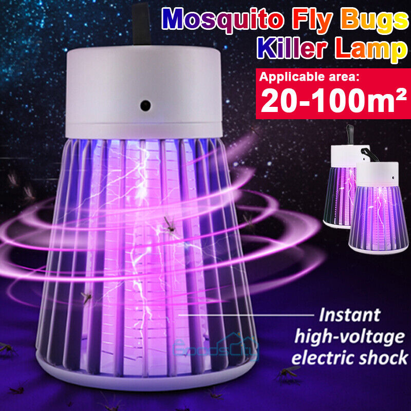 ny Mosquitos Exterminador De Insectos Electrico Mata Lampara Moscas Trampa con LED