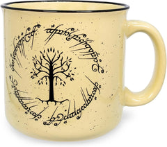 The Lord of the Rings Gondor Elven Script Ceramic Camper Mug | BPA-Free Coffee 07FC0E-D4 - KOEEK