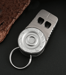 Titanium Keychain Whistle Pocket Toy Stress Relief Anti Anxiety Whistle EDC Tool 07FC0E-D4 - KOEEK