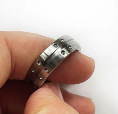 TC4 Titanium Alloy Ring CNC Made Men Women Finger Rings EDC Gift 07FC0E-D4 - KOEEK