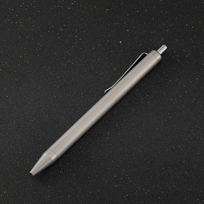 Titanium Alloy Push Button Ballpoint Mechanical Business Stationery Pen Tactical 07FC0E-D4 - KOEEK