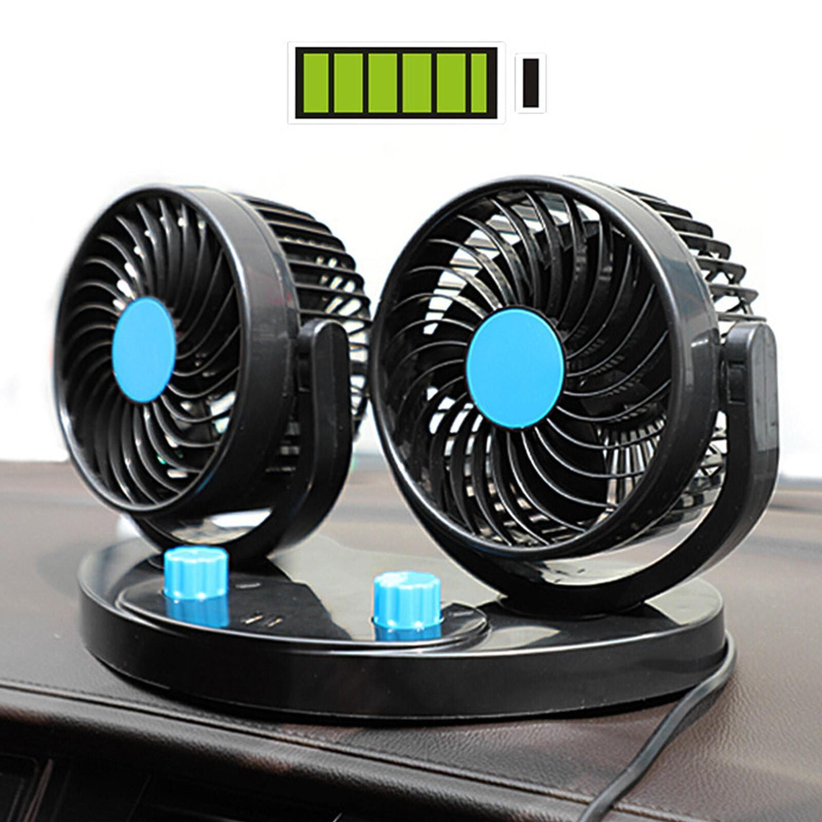 new Car Cooling Fan Auto Cooling Fan 2 Speed Strong Wind 360 Degree Rotatable koeek - KOEEK