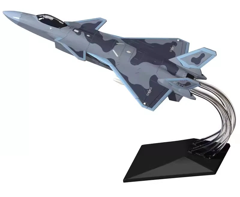 1/72 PLA J-20 Fighter Plastic Painted Unassembled Toy Model 07FC0E-D4 - KOEEK