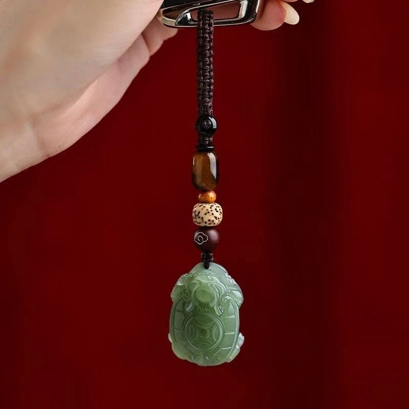Car keyrings Bring GoodLuck Safty gift Good Luck Keychain  charm Key Chains 07FC0E-D4 - KOEEK
