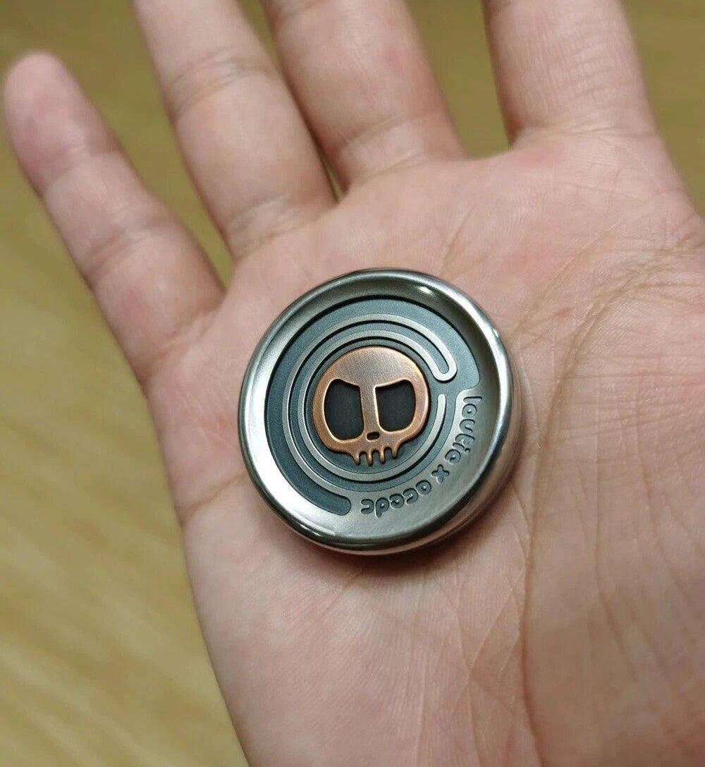 Lautie ACEDC Metal Devil Milk Cap Haptic Coin Shape Hand Push Slider Toy Gifts 07FC0E-D4 - KOEEK