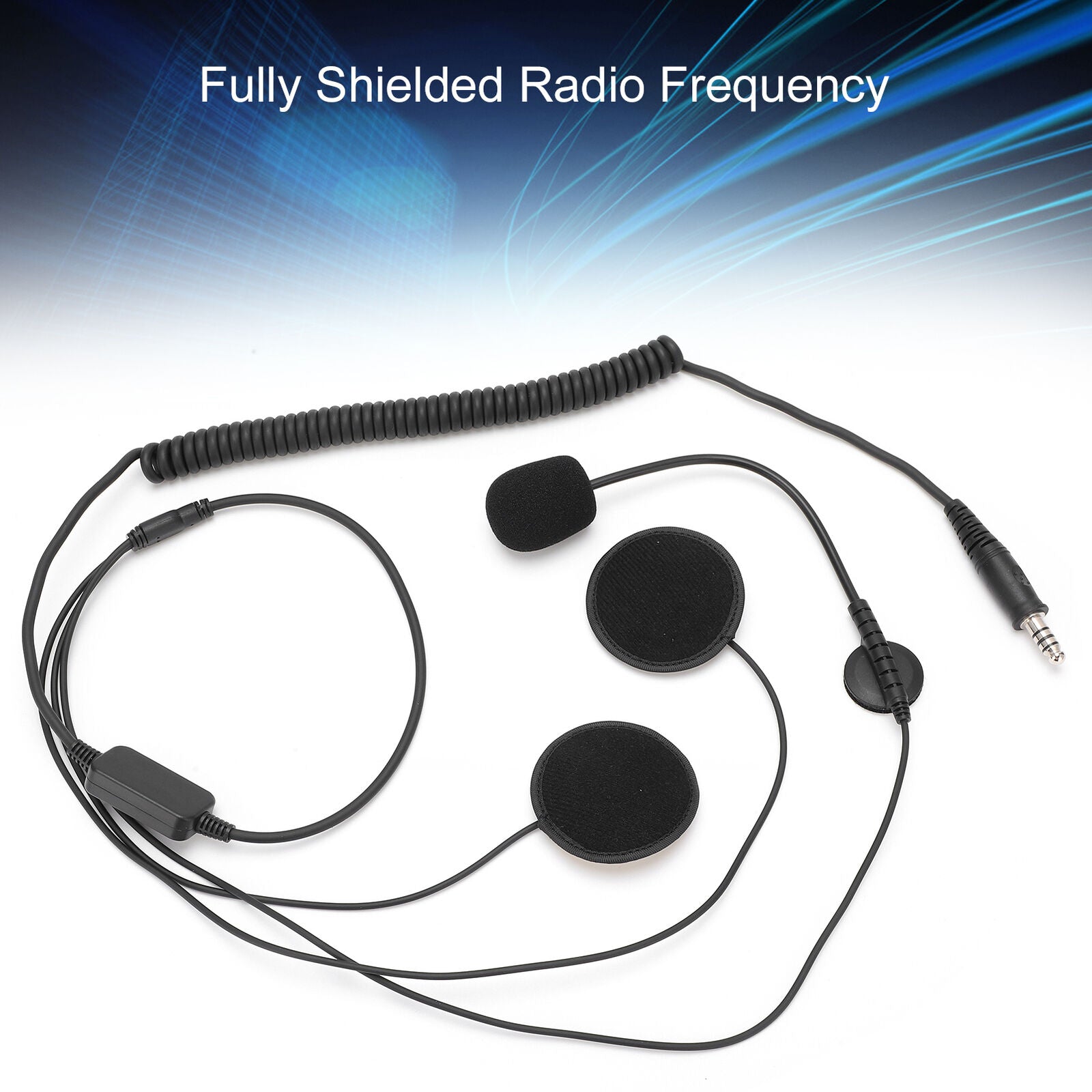 new Helmet Headset Microphone Fully Shielded With Dynamic Radio Frequency Noise koeek - KOEEK