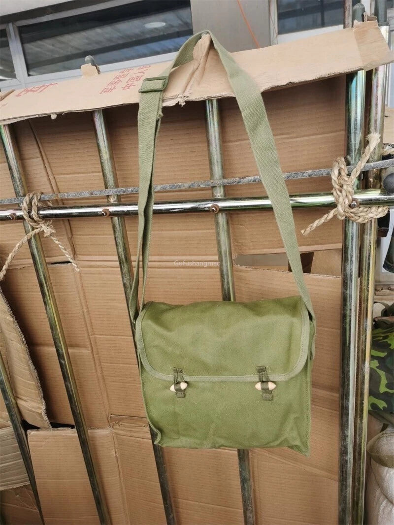 Surplus Chinese Army Military T67 Canvas Bag Pack Surplus Accessory Pouch 1980 07FC0E-D4 - KOEEK