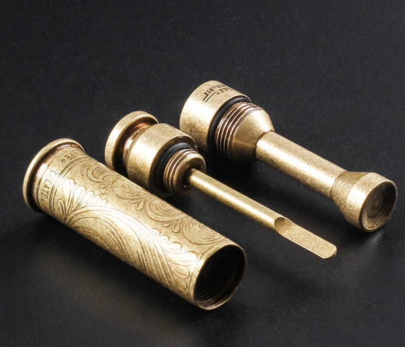Creative Pure Brass Tobacco Pipe Tamper Cigar Needle Pipe Cleaning EDC Tool Gift 07FC0E-D4 - KOEEK
