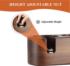 Espresso Tamping Station, 3-in-1 Tamping Station, Wooden Espresso Tamping Stand 07FC0E-D4 - KOEEK