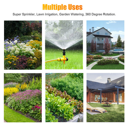 1-4x 360° Garden Lawn Automatic Sprinkler System