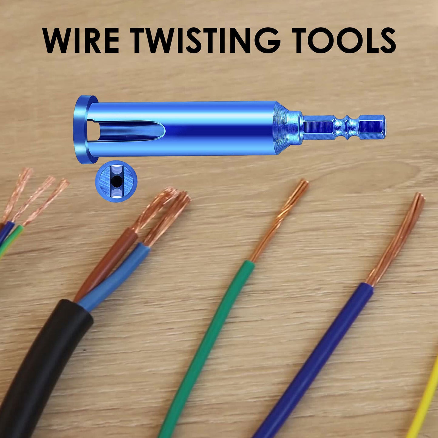 new Wire Twisting Tools Hex Batch Head Connector and Cable Stripe Wire Nut Tool koeek - KOEEK