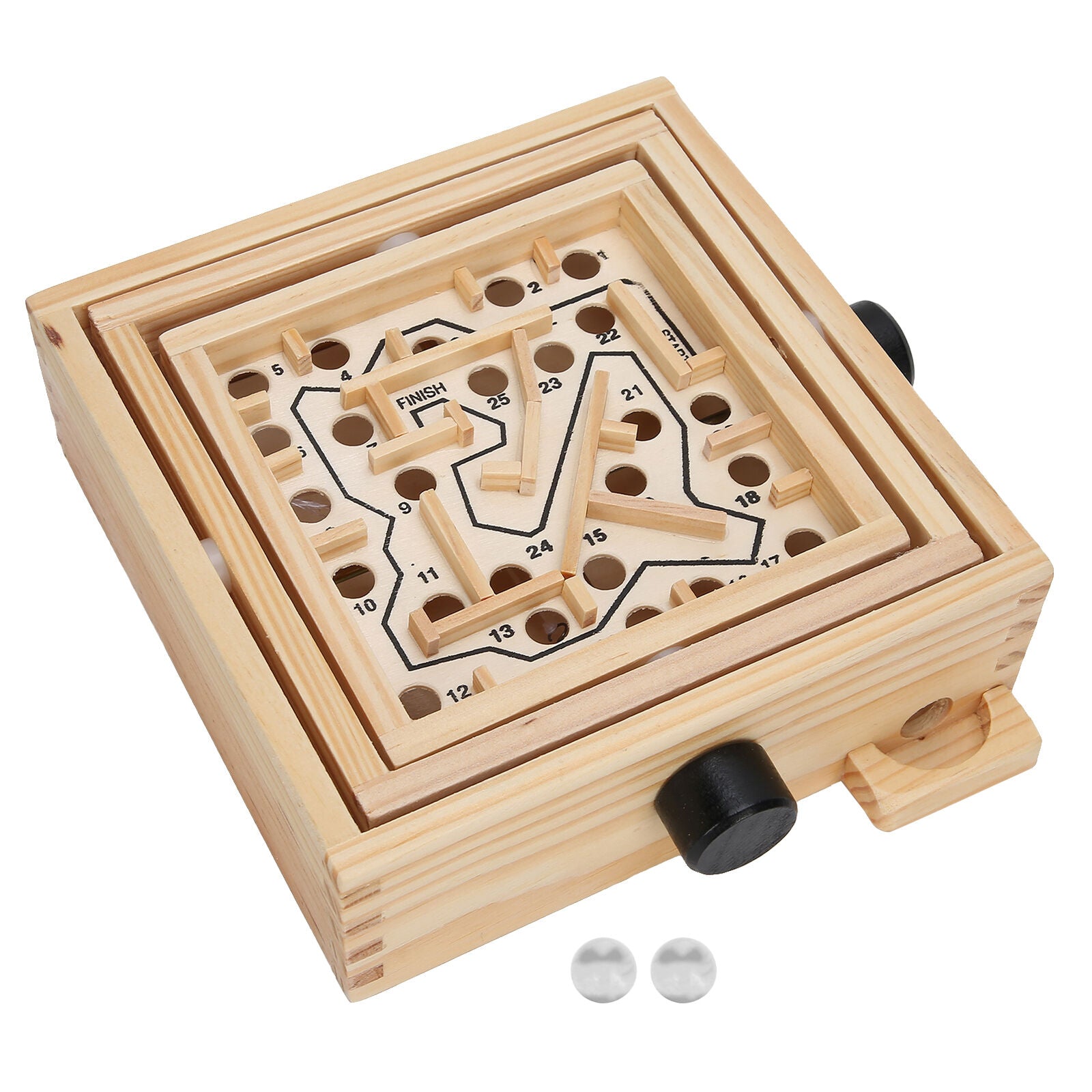 new Wooden Maze Puzzle Toy Balances Board Table Maze Game Prevent Dementia For E HPT koeek - KOEEK