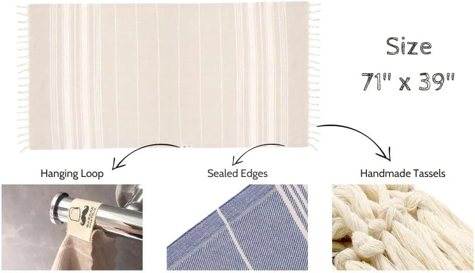 Beach towel –  cotton, quick-drying, sand-resistant towel 07FC0E-D4 - KOEEK