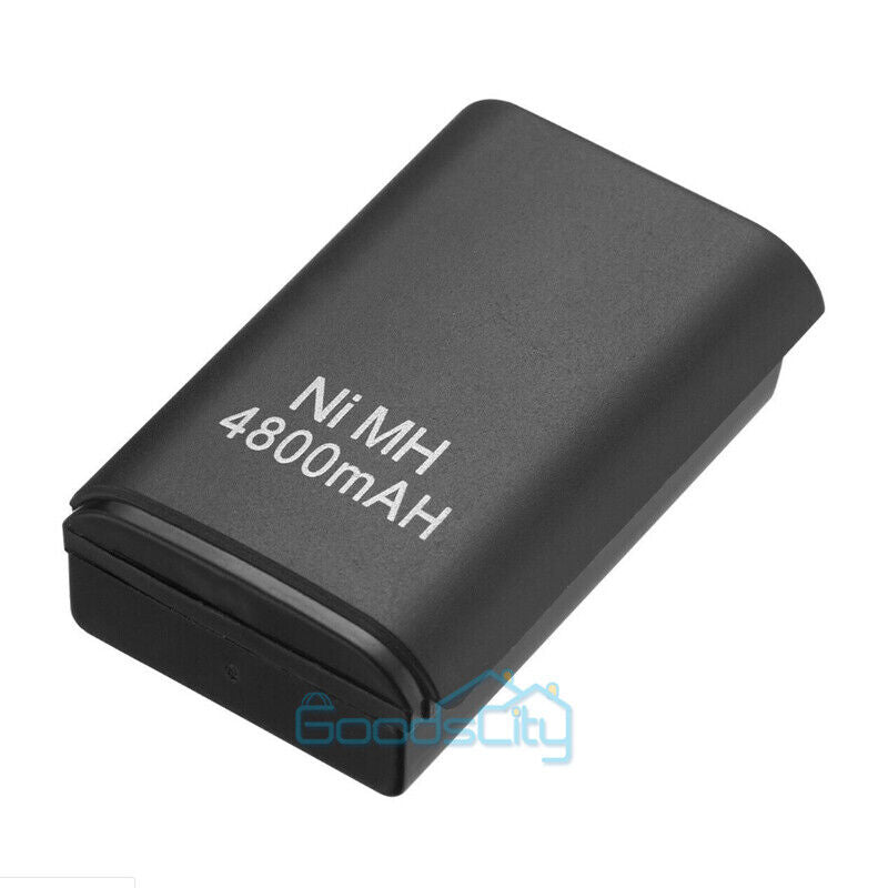 ny 4800mAh genopladelig batteripakke til Xbox 360 USB-controller &amp; opladerkabel