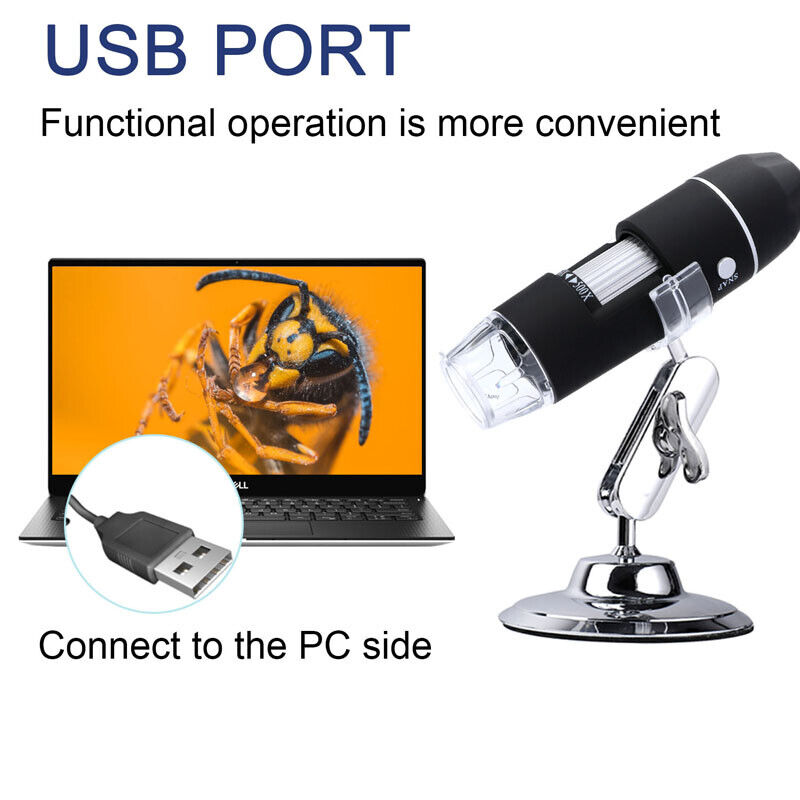 nytt 1000X trådløst digitalt mikroskop håndholdt USB-endoskopforstørrelseskamera og stativ