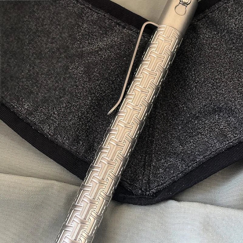 EDC Titanium Alloy Pocket Ballpoint Pen Signature Writing Pen Business Office 07FC0E-D4 - KOEEK