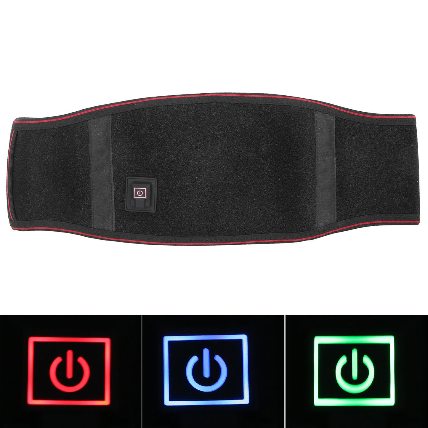 new Heating Back Belt Waist Heated Pad Pain Relief Lumbar Support Brace HGF koeek - KOEEK