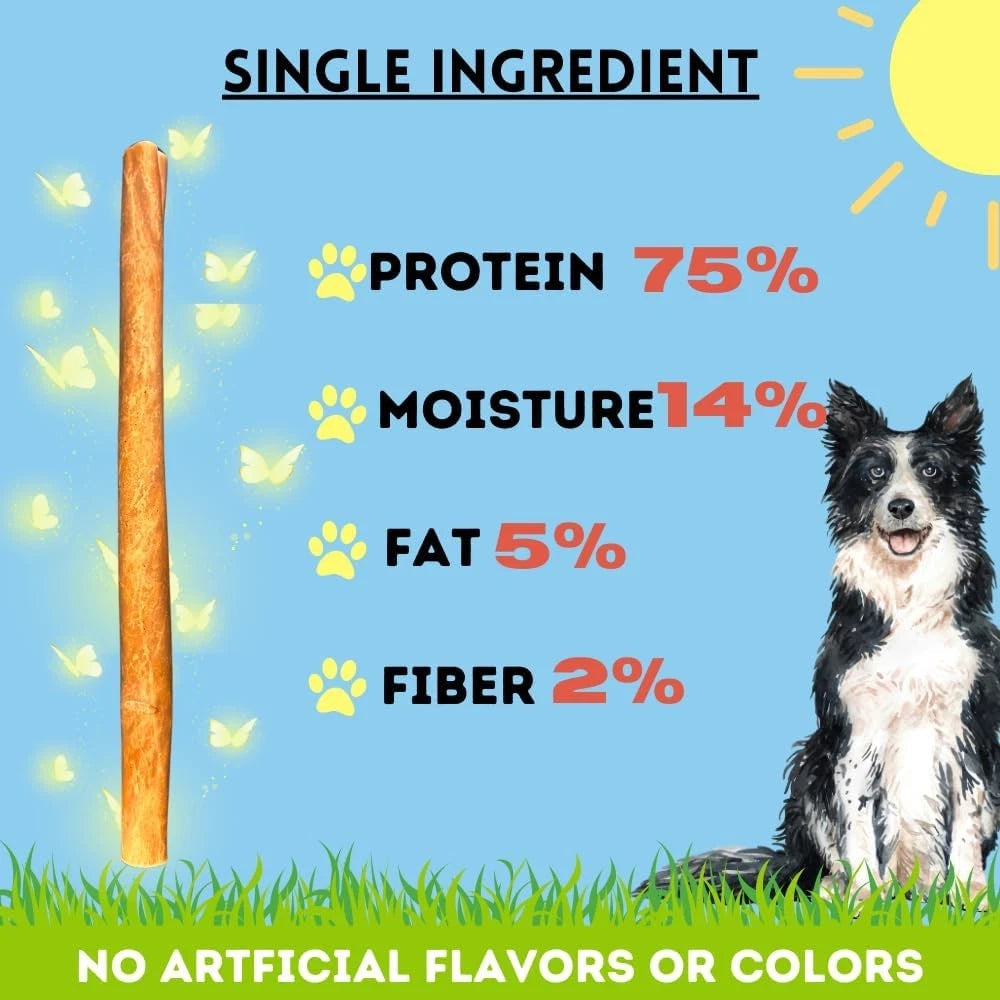 12-inch Collagen Dog Treat Sticks (Regular Size - 8-Pack) - Dog Bone Treats 07FC0E-D4 - KOEEK