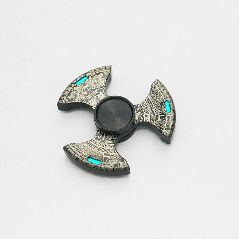 Pure Steel Fidget Hand Spinner Finger Gyro Toys EDC Focus Stress Reliever gift 07FC0E-D4 - KOEEK