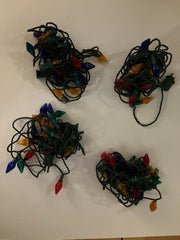 10 SETS GE STRING A LONG CLASSIC LIGHTS (25 LIGHT SET, COLORS) see description GE - KOEEK