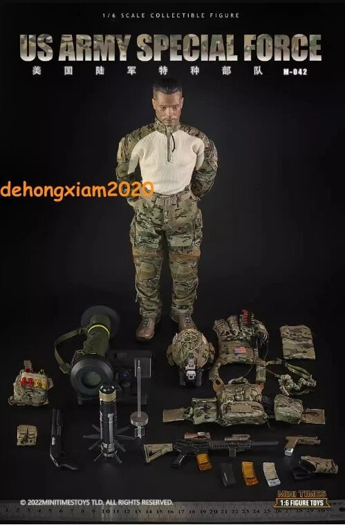 1/6 Mini Times Scale US Army Special Forces 12" Action Figure & Accessories M042 07FC0E-D4 - KOEEK