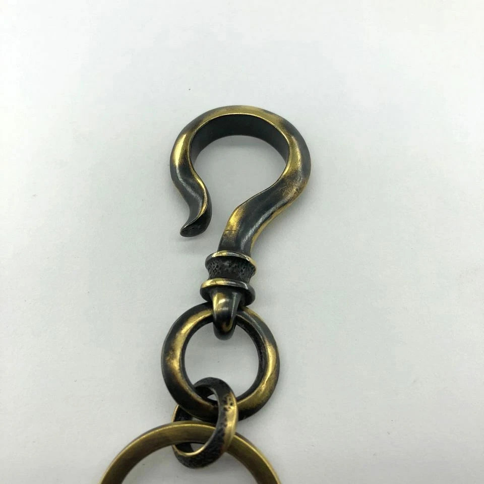 Brass Key Chain Key Ring Backpack Pendant Tool Outdoor Hanging Hook EDC C-8SB EDC - KOEEK