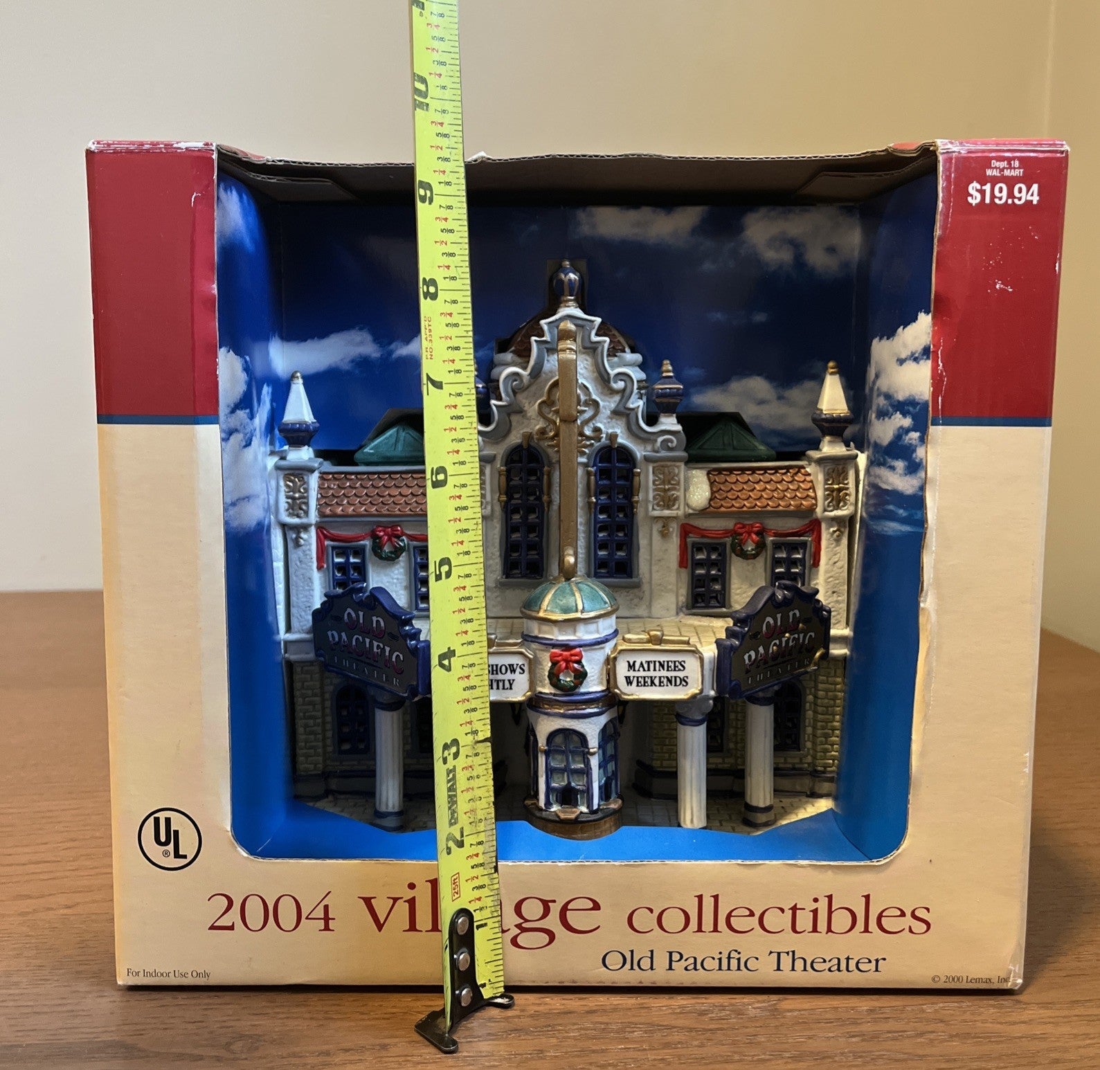 Lemax 2004 Village Old Pacific Theater Lighted Ceramic Christmas Building LEMAX - KOEEK