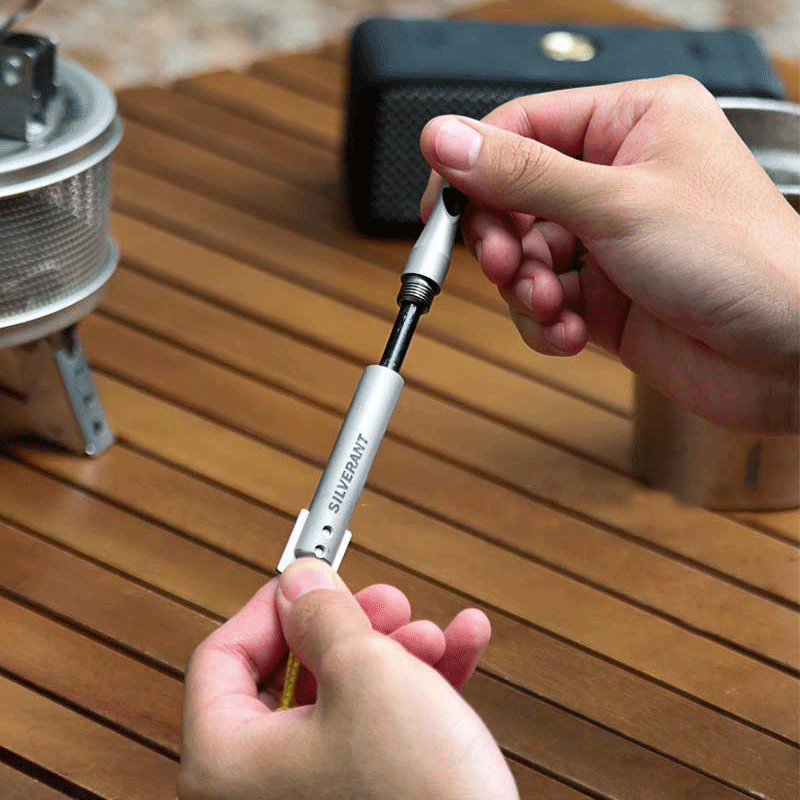 EDC Titanium Whistle Waterproof Flint Outdoor Camping survival Tool Keychain 07FC0E-D4 - KOEEK