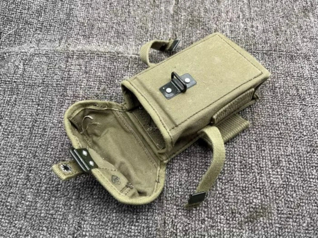 SCARCE SURPLUS VIETNAM WAR YEAR US ARMY CANVAS AMMO POUCH 07FC0E-D4 - KOEEK