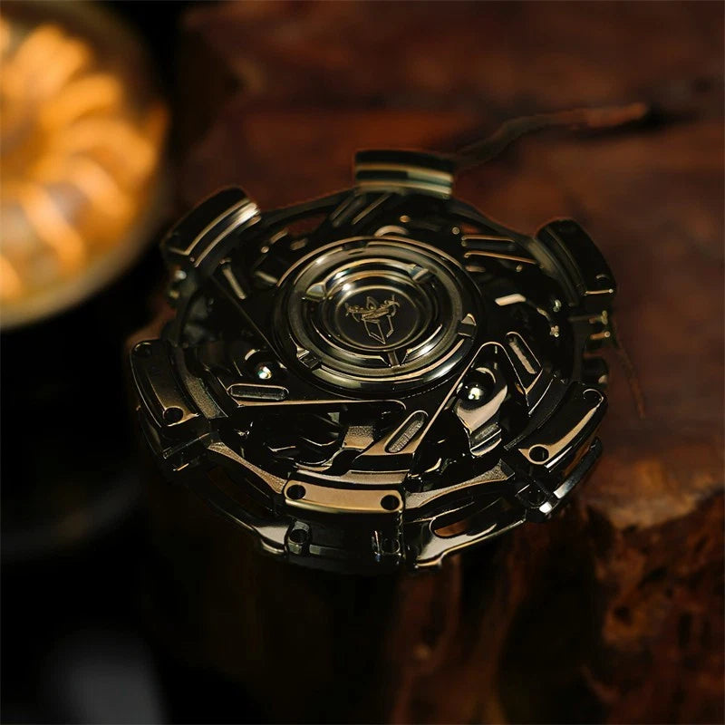 Novelty Stainless Steel Hand Spinner Fun Fidget Spinner Fidget EDC Toys Gift 07FC0E-D4 - KOEEK