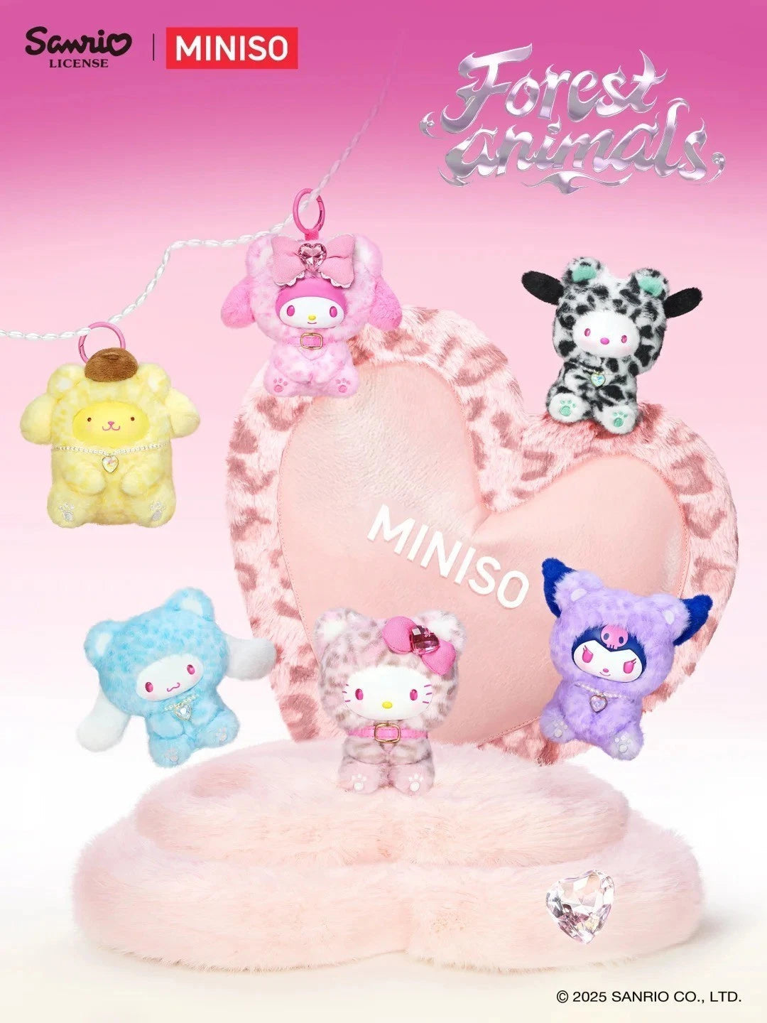 Miniso Sanrio Forest Animal Series Blind Box Figures Toy Plush Pendant Gift Toy MINISO - KOEEK