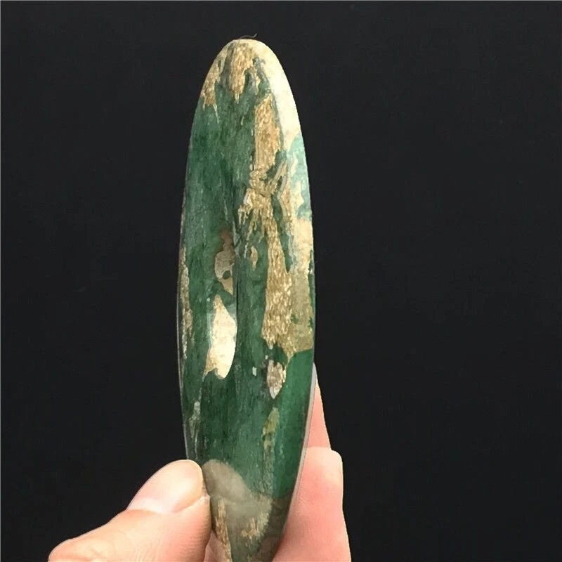 Xiuyu Jade Antique Pendant Amulet Hand-Carved Feng Shui  Vintage Charm 07FC0E-D4 - KOEEK