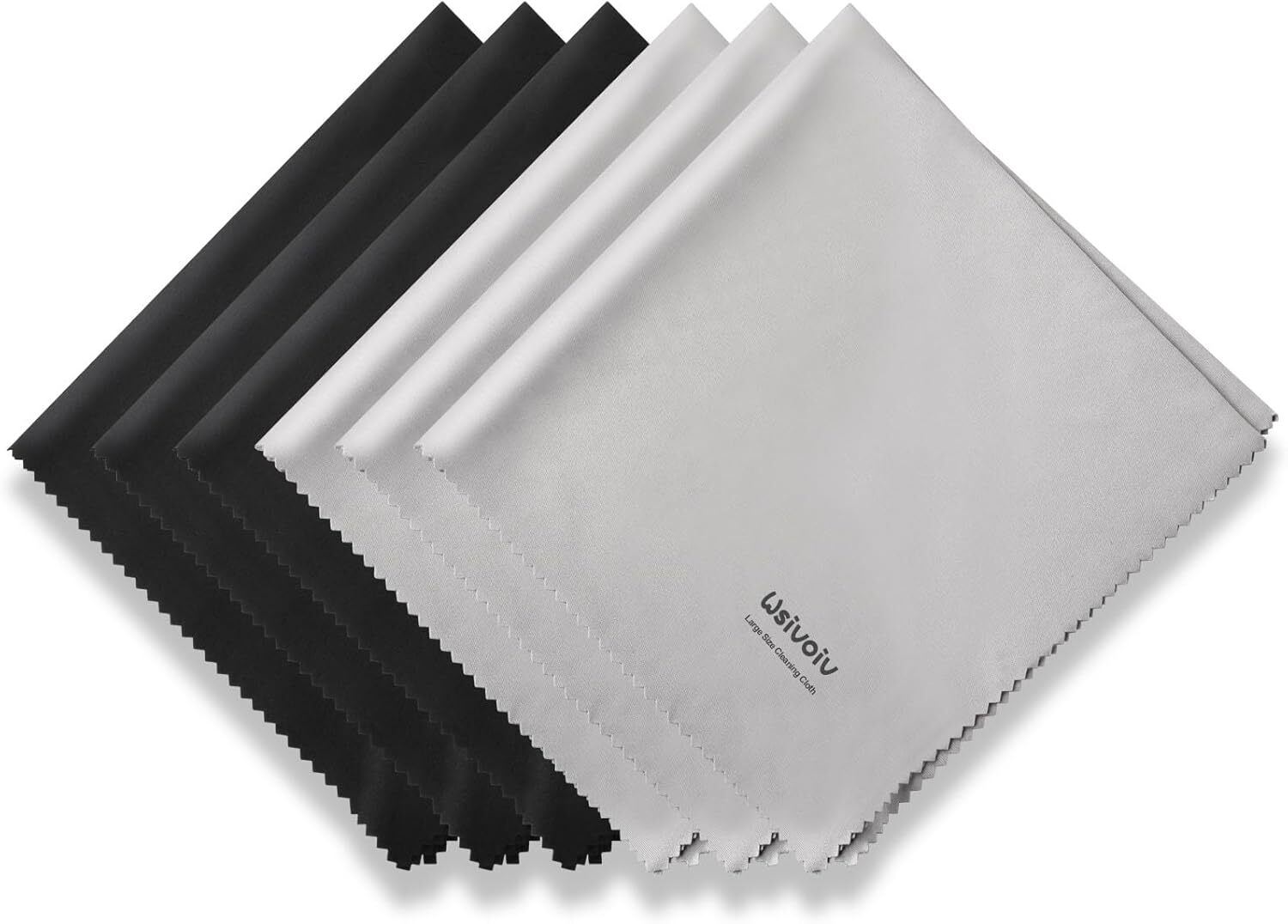 new 6PCS Large Eyeglass Cleaning Cloths, 12 x12 inches Glasses Cleaner,... 07FC0E-D4 - KOEEK