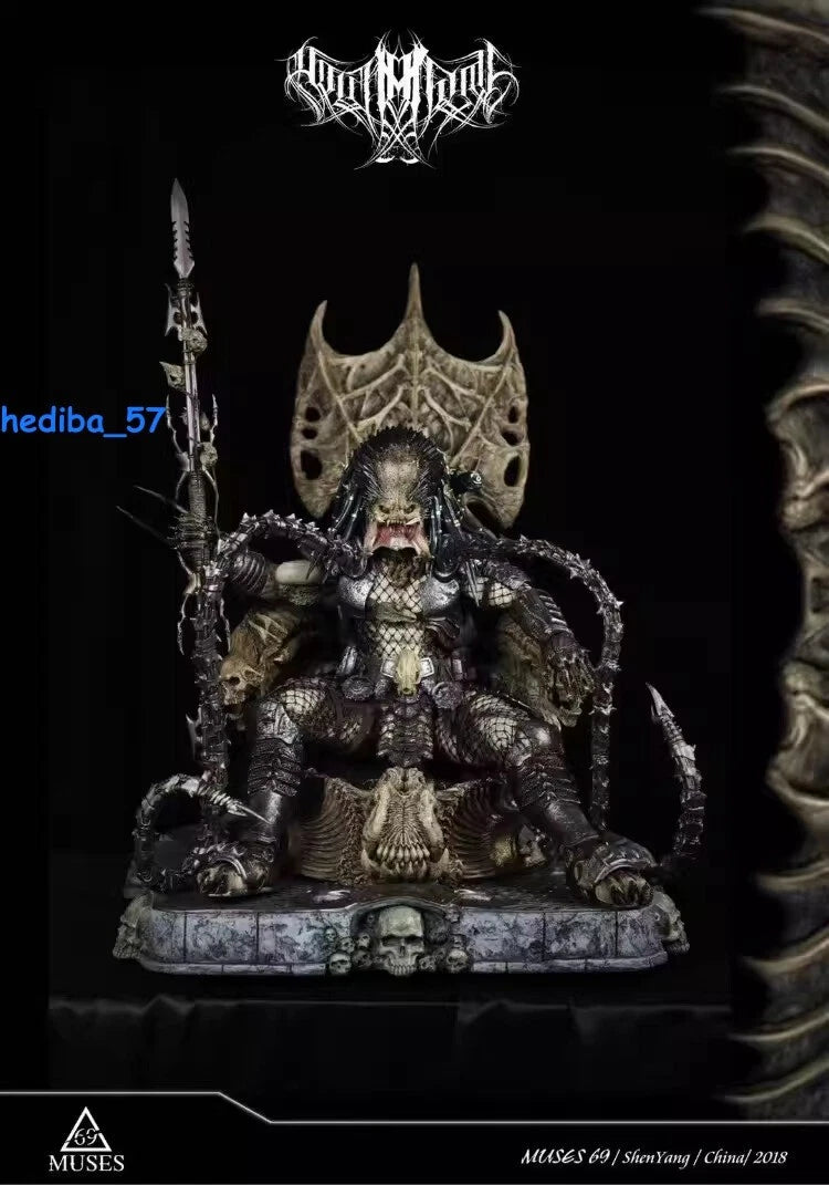 MUSE69 Studios Predator Throne Resin Statue Model 31'' High Sculptures INSTOCK 07FC0E-D4 - KOEEK