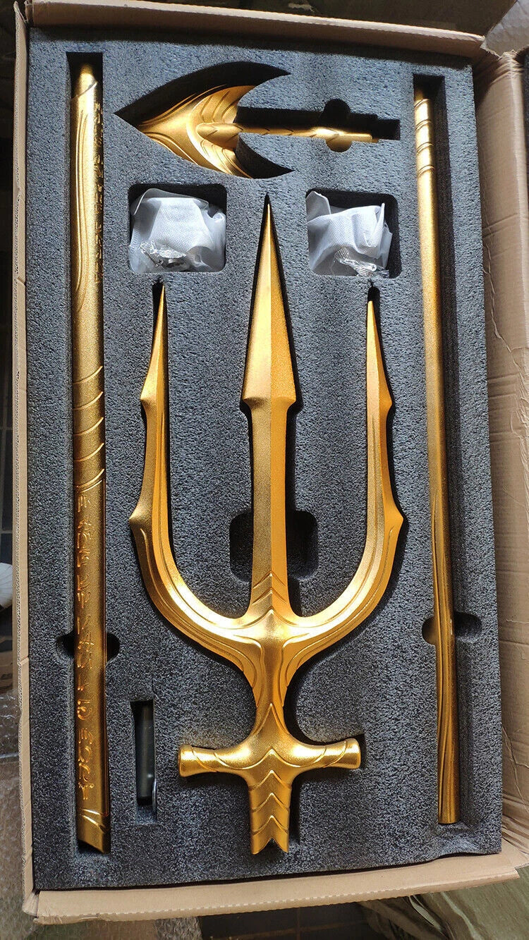Aquaman Trident 1:1 Alloy Weapon Cosplay Prop Model Replica Collection Gift 83" 07FC0E-D4 - KOEEK