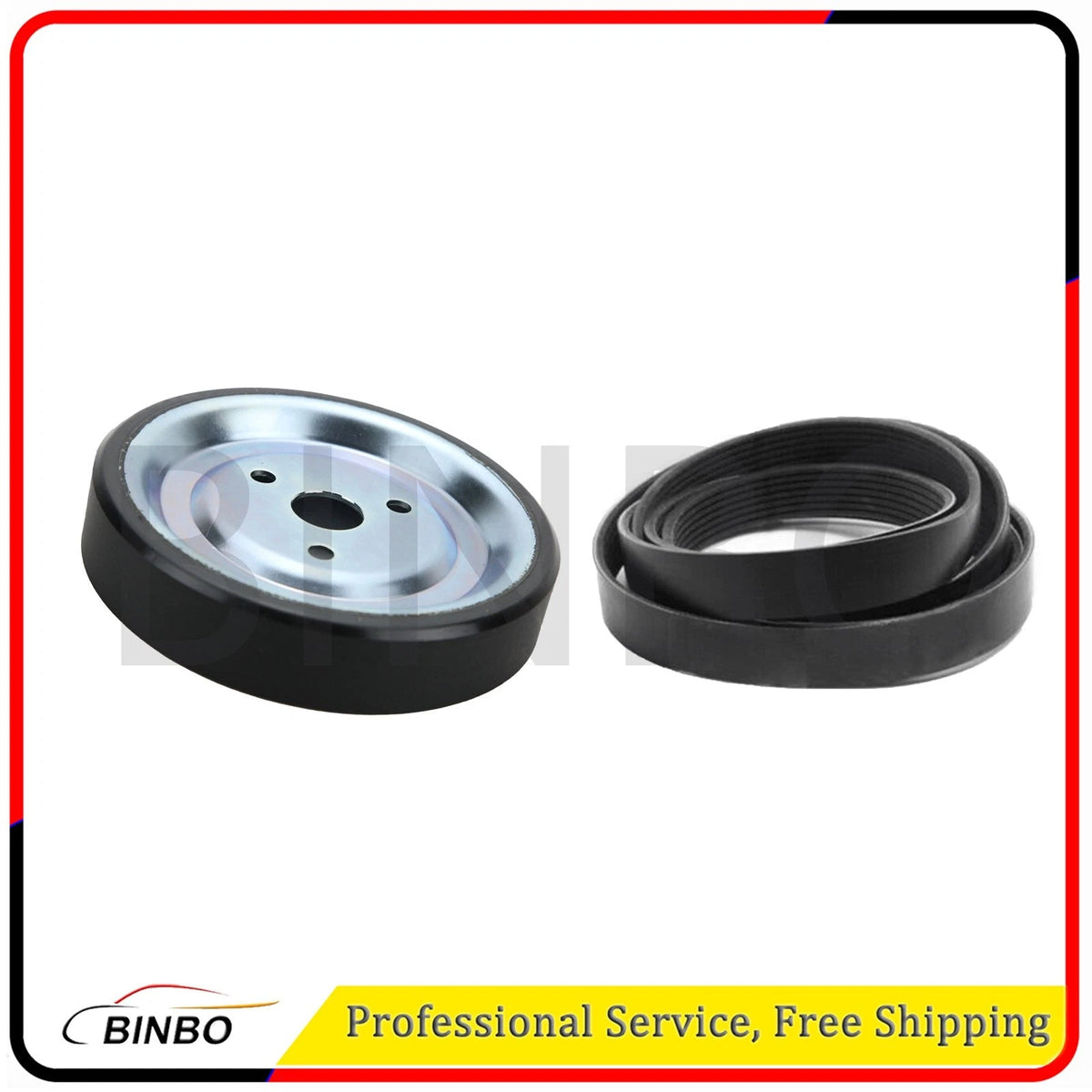 Engine Water Pump Pulley + Belt For Mini Cooper R55 R56 R57 R60 1.6L CLUBMAN 07FC0E-D4 - KOEEK